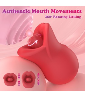 Aiersha Honey Temptation - 360° Licking Vibrator Red