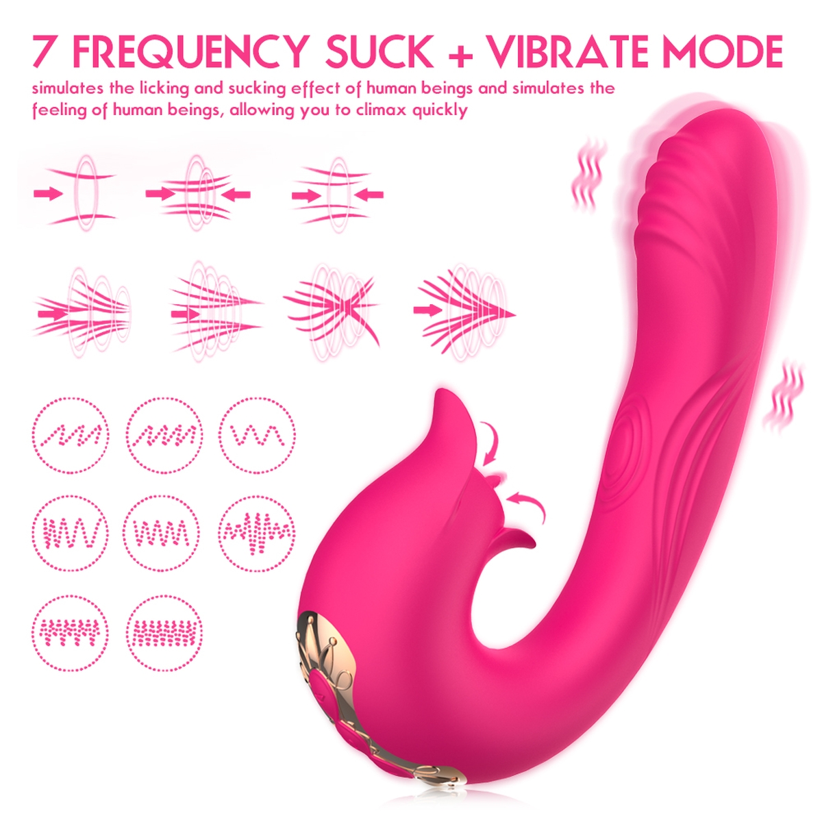 Aiersha Orissa - The Licking & Flapping Vibrator in Rose Pink