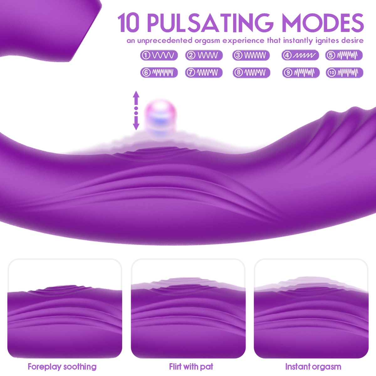 Aiersha Soraka Purple - The Dual-Action Flutter & Vibration Toy