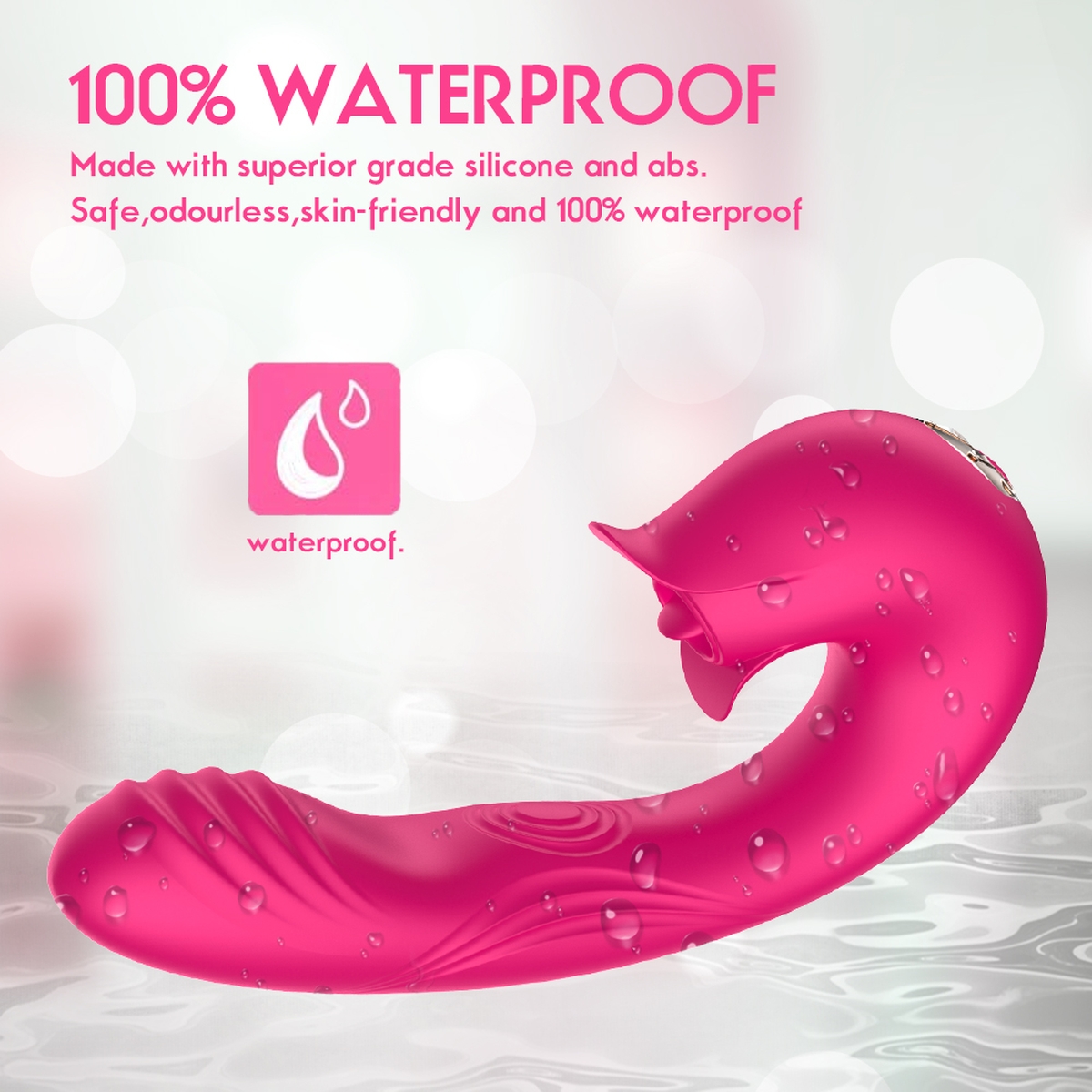 Aiersha Orissa - The Licking & Flapping Vibrator in Rose Pink