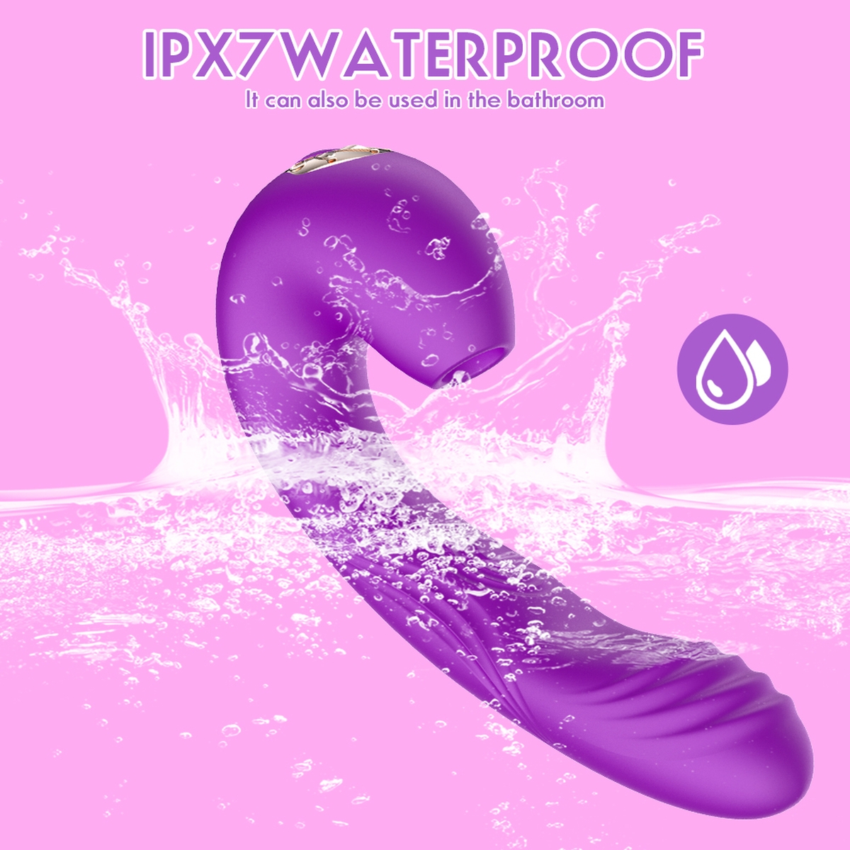 Aiersha Soraka Purple - The Dual-Action Flutter & Vibration Toy