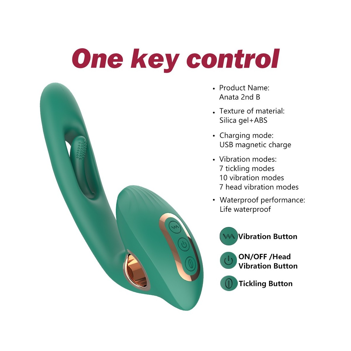 Aiersha Anasta 2nd Generation A Vibrator green