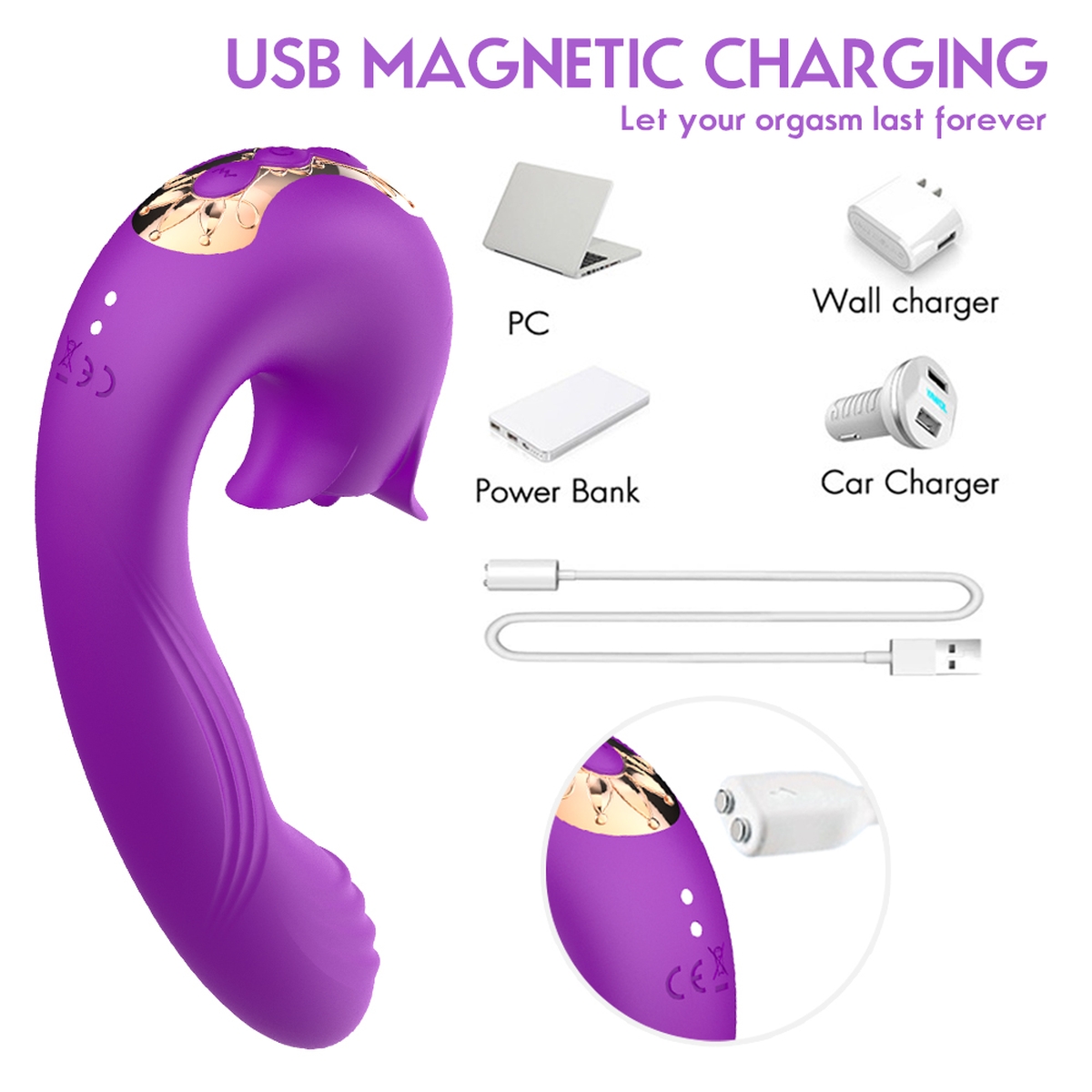 Aiersha Orissa: The Licking & Flapping Vibrator in Purple