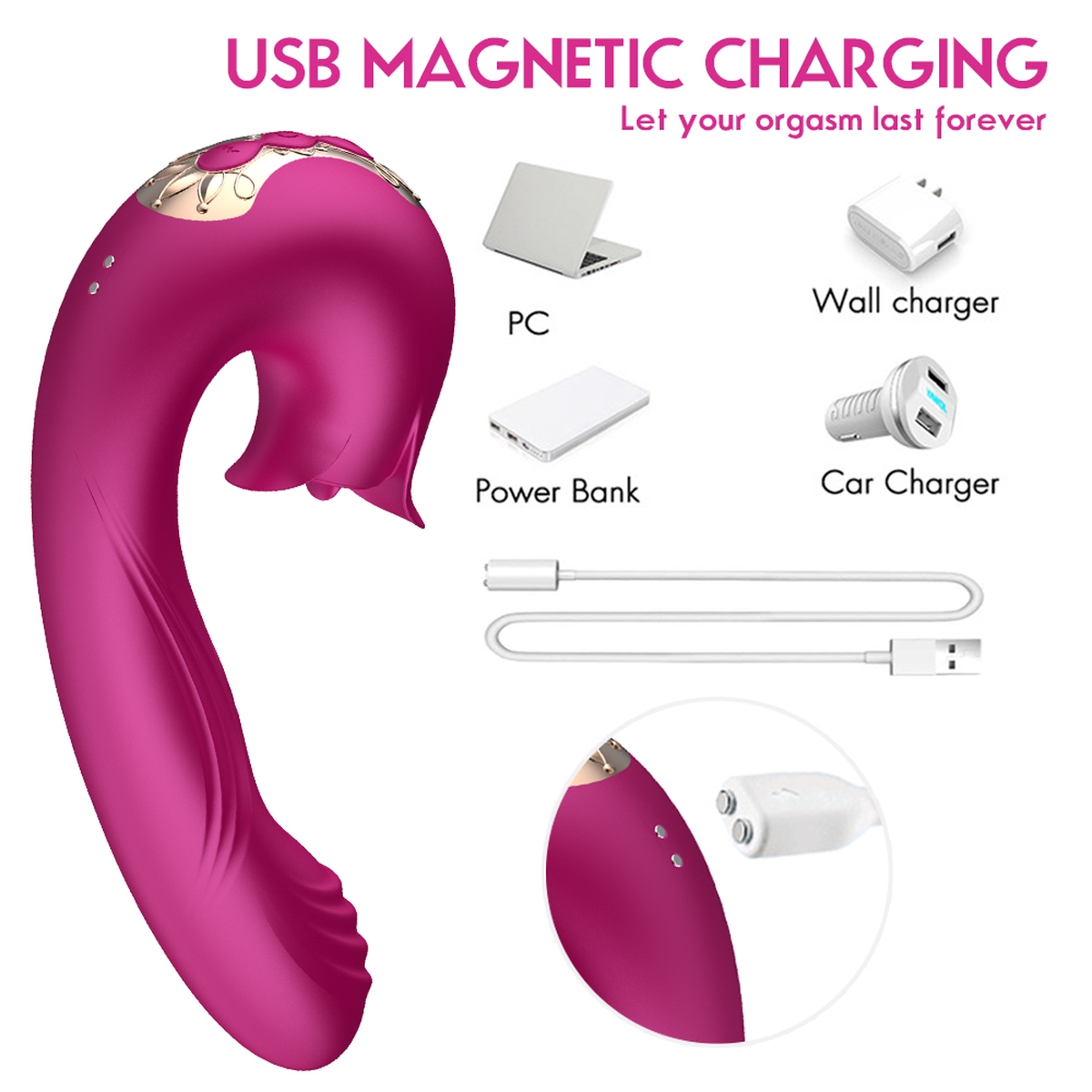 Aiersha Orissa: The Licking & Flapping Vibrator in Purple Red