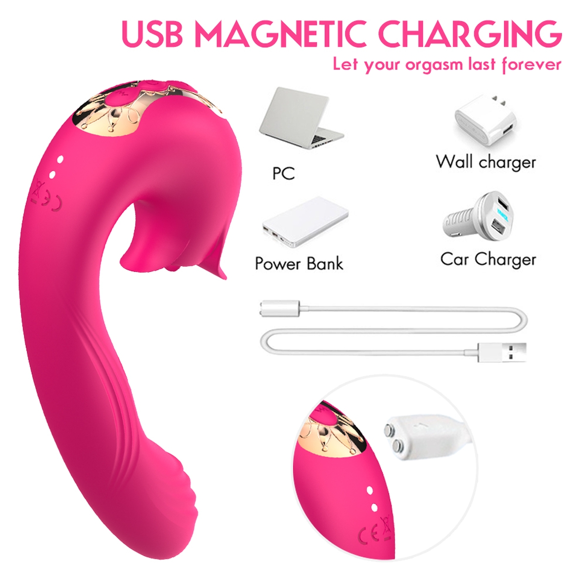 Aiersha Orissa - The Licking & Flapping Vibrator in Rose Pink