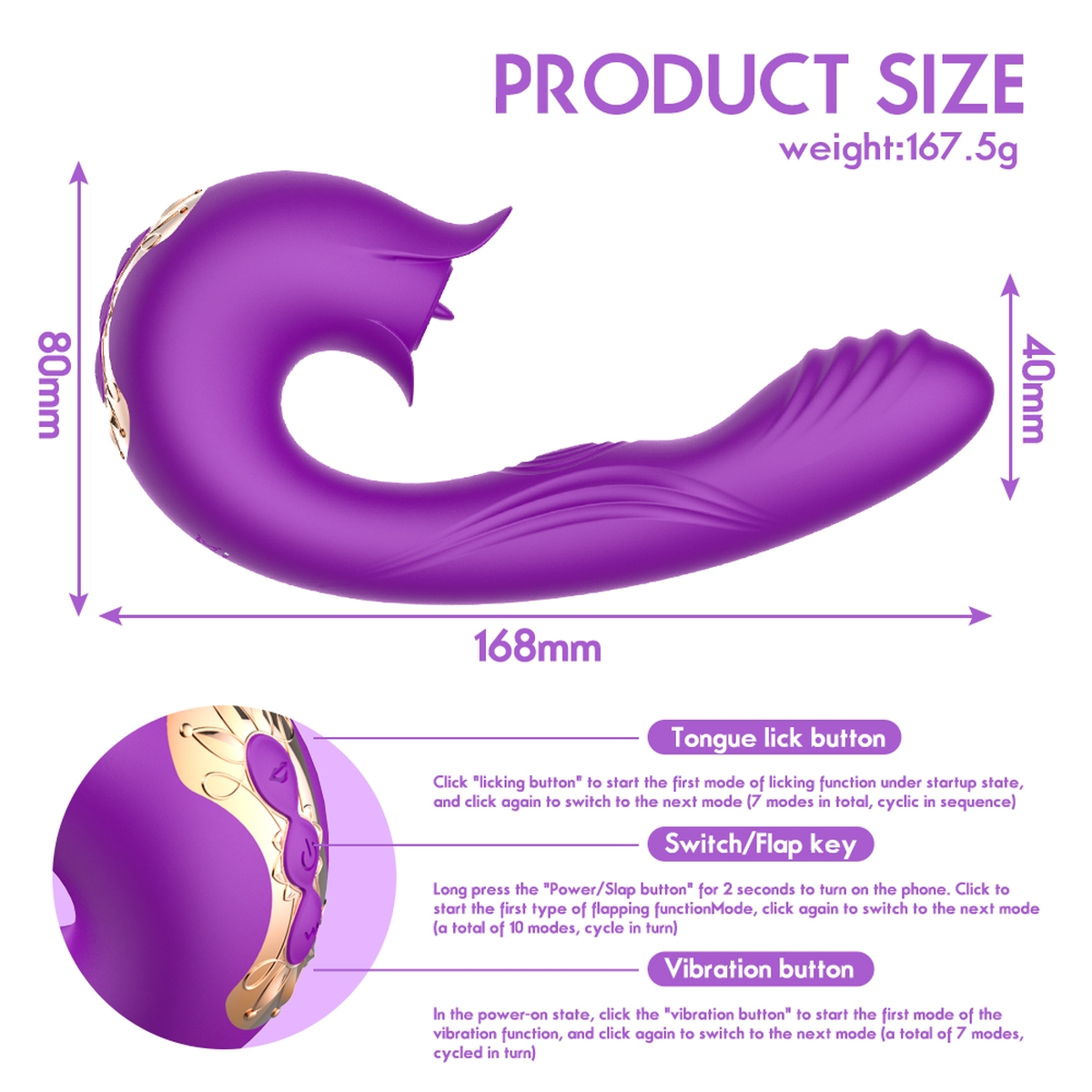 Aiersha Orissa: The Licking & Flapping Vibrator in Purple