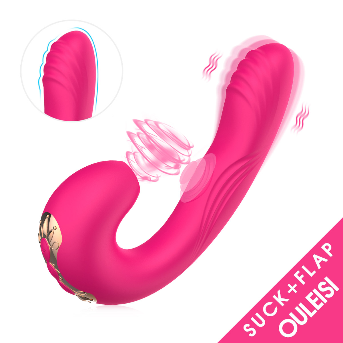 Aiersha Soraka Rosepink - The Dual-Action Flutter & Vibration Toy