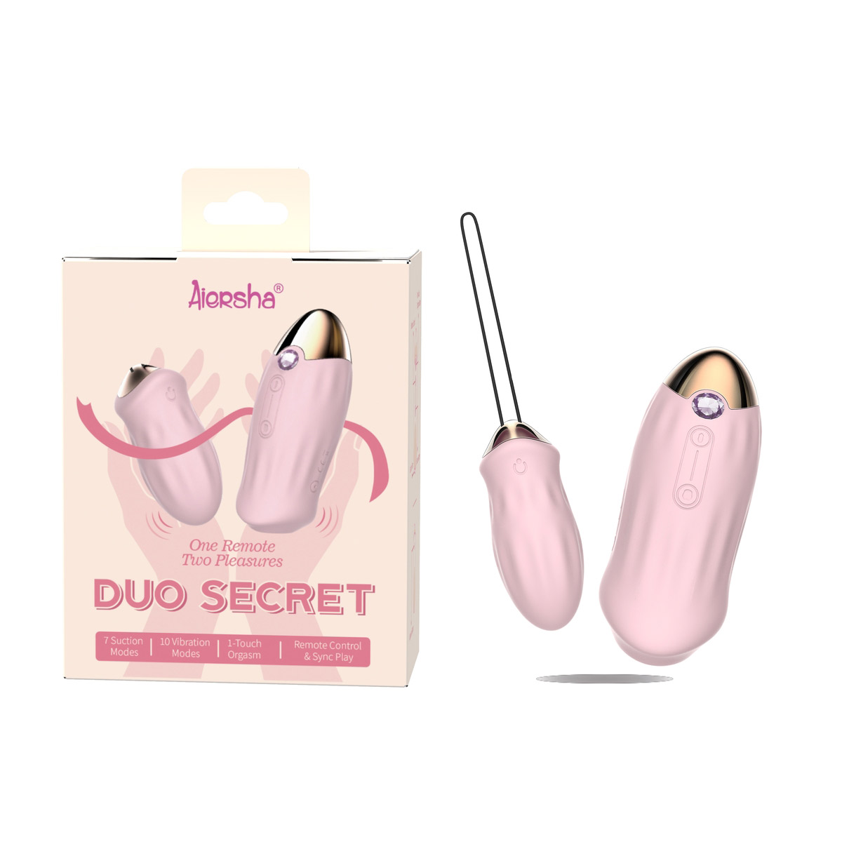 Aiersha Duo Secret Vibrator: One Remote, Two Pleasures