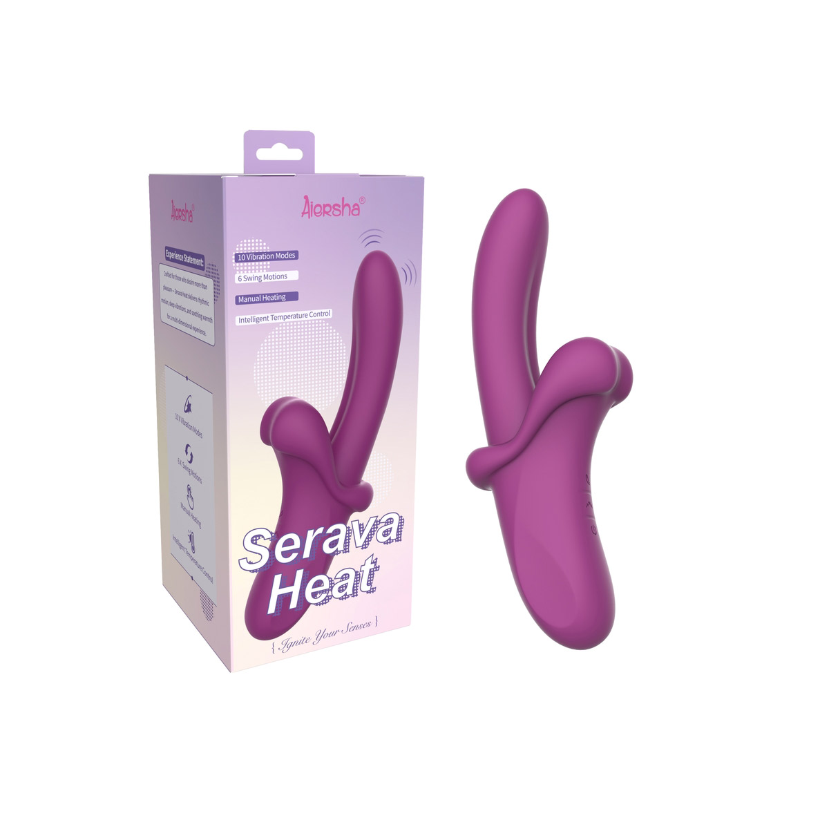 Aiersha Serava Heat Vibrator - Dual-Action Vibration & Heating for Deep Sensation