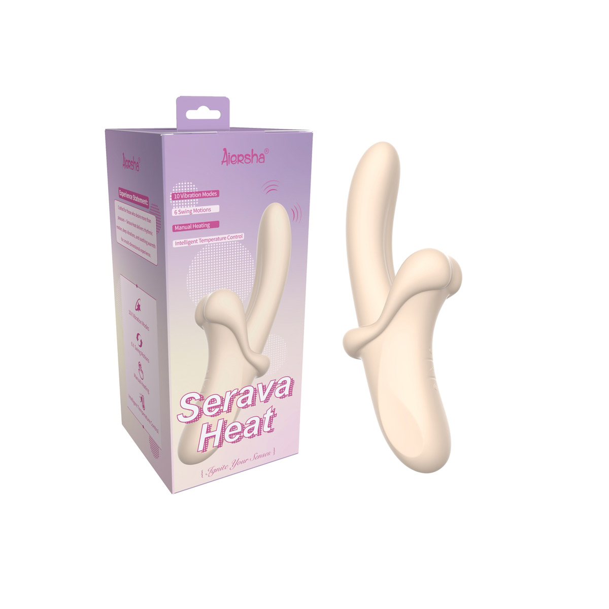 Aiersha Serava Heat Vibrator - Dual-Action Vibration & Heating for Deep Sensation