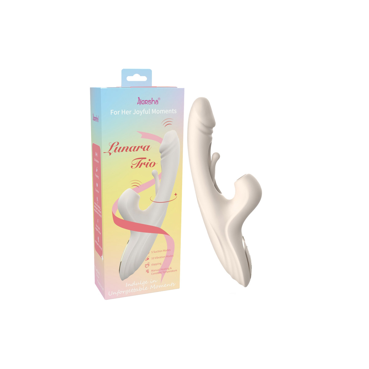 Aiersha Lunara Trio Vibrator - Indulge in Unforgettable Moments