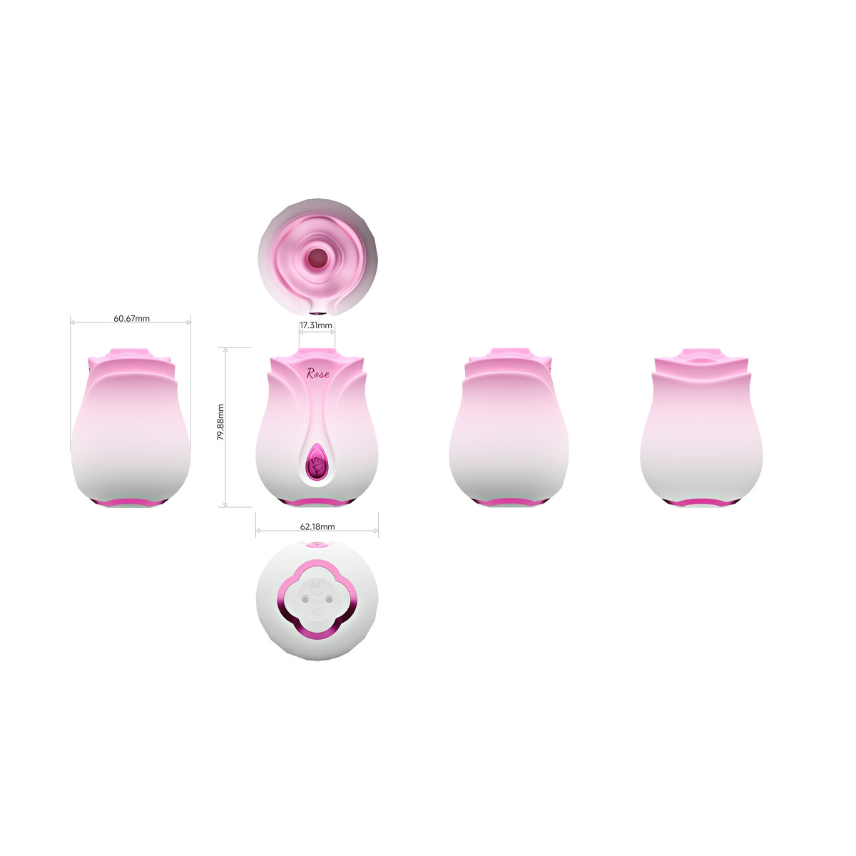 Aiersha Bloom Pulse Massager - Linear Motor Rose Suction Stimulator