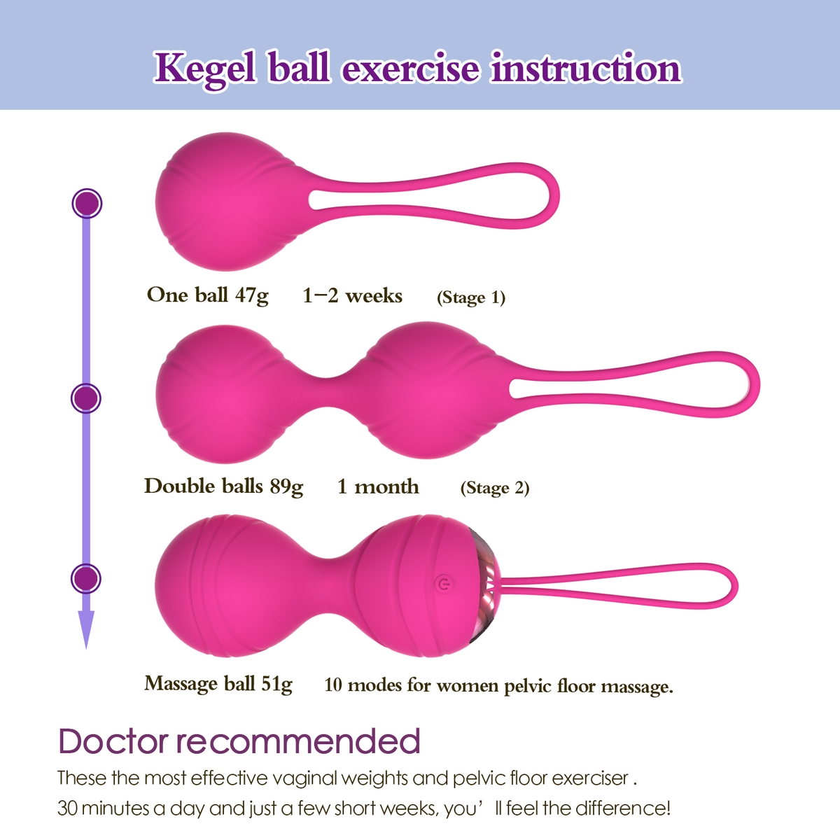 Aiersha Balance Balls Rose - The 2-in-1 Secret to Pelvic Floor Strength