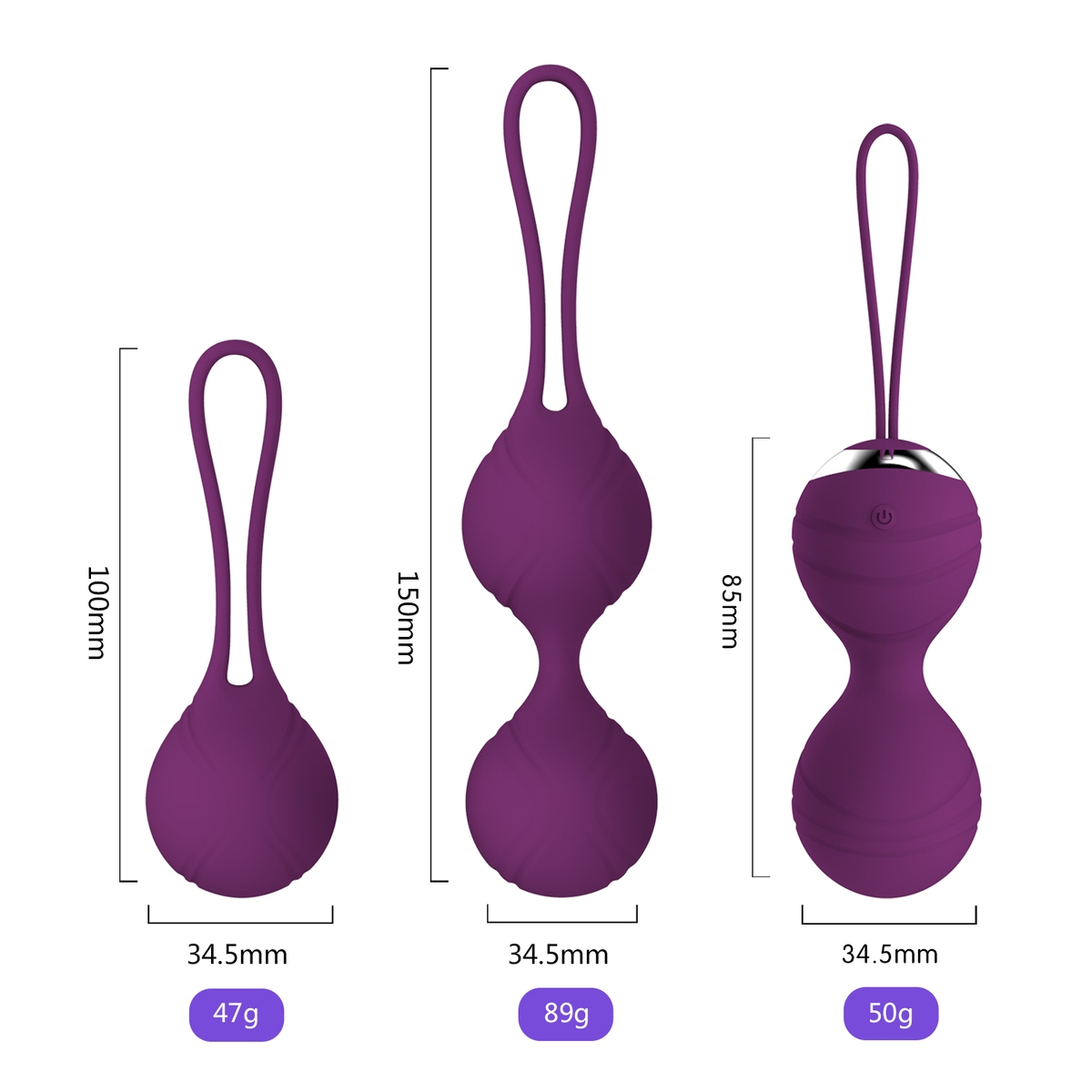 Aiersha Love Balls - The Ultimate 2-in-1 Kegel Training Set
