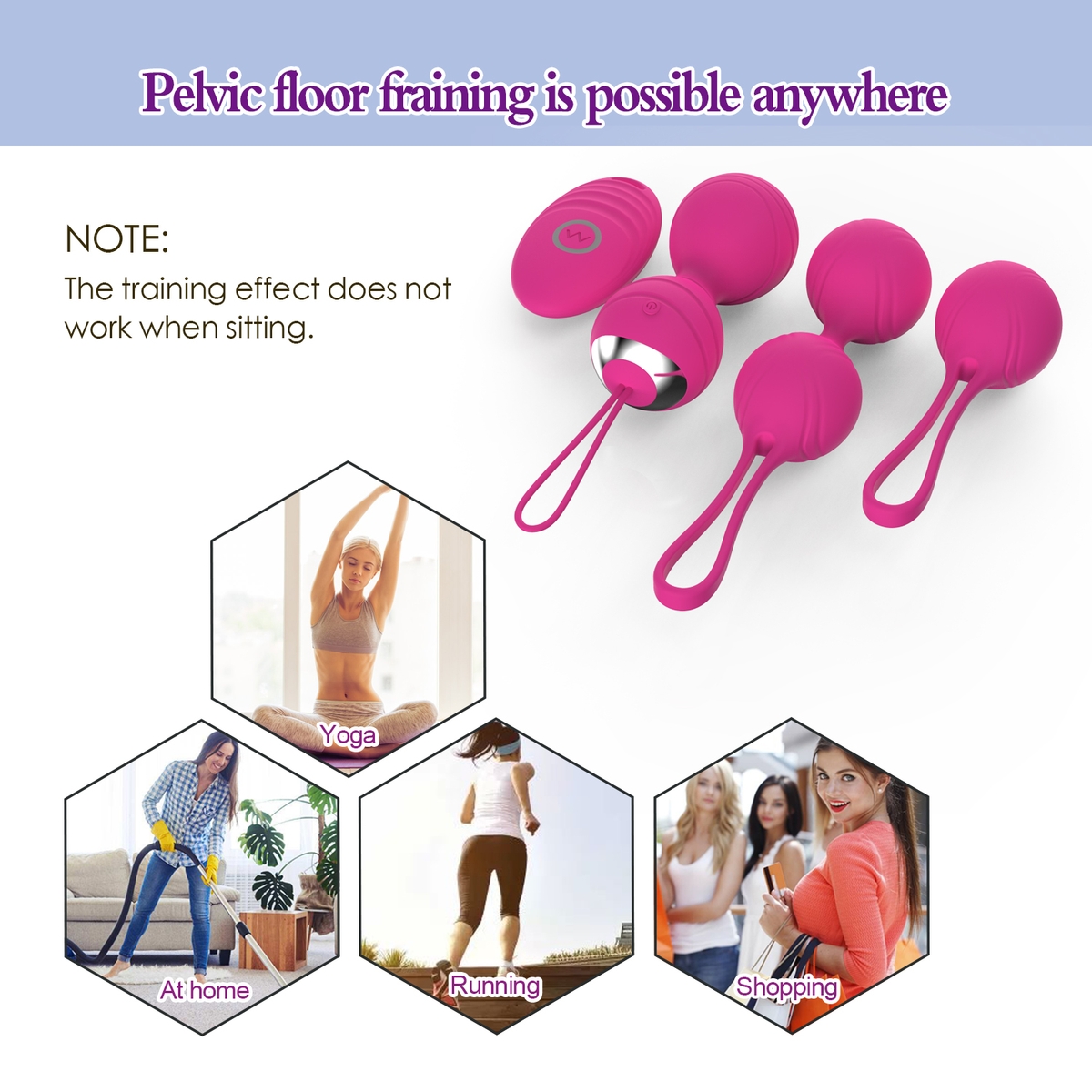 Aiersha Balance Balls Rose - The 2-in-1 Secret to Pelvic Floor Strength