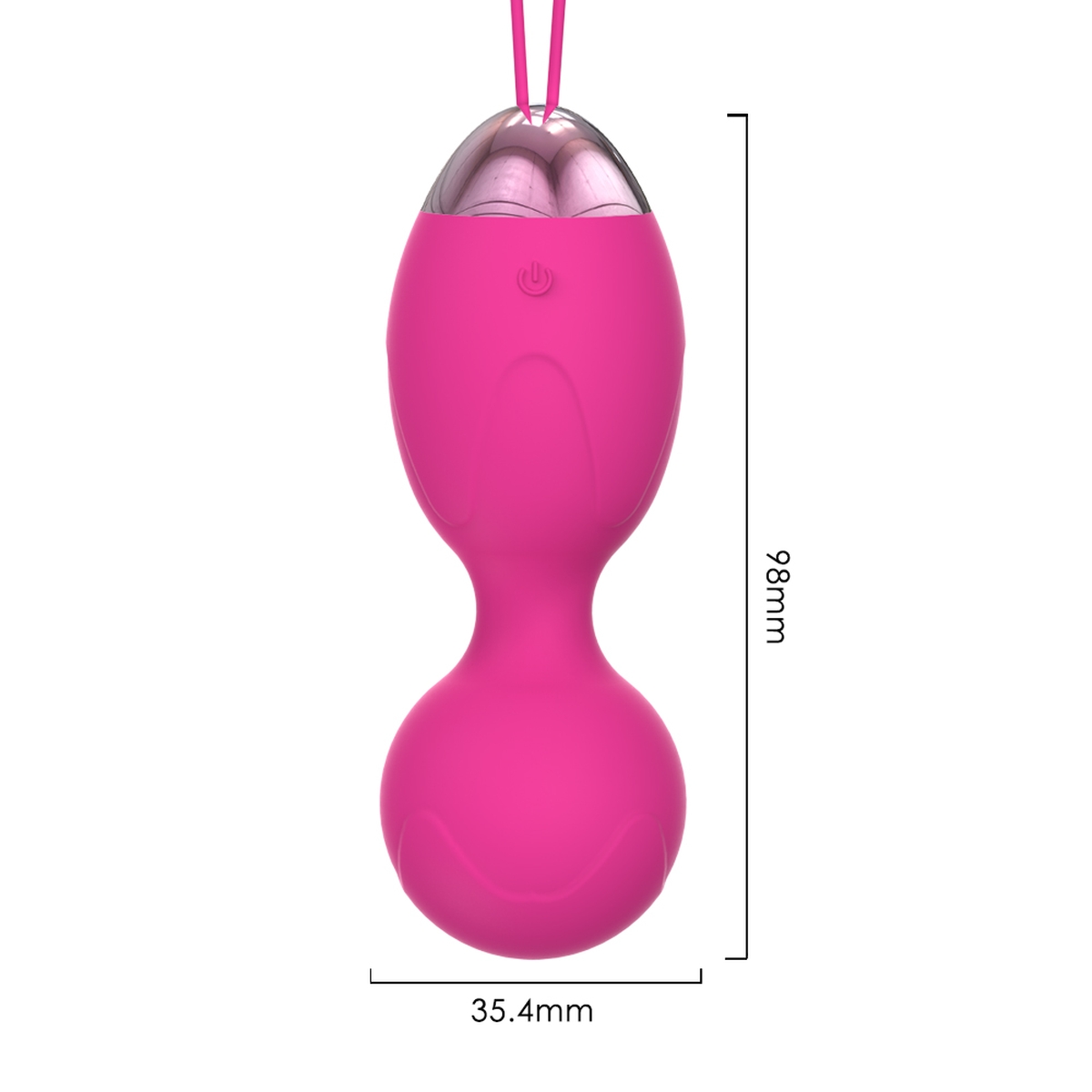 Aiersha Core Balls Rose Red - Imported Motor for Climax & Core Strength