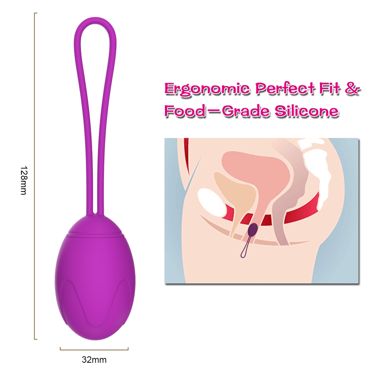 Aiersha Kegel Set - Ergonomic Design for Women's Health Care