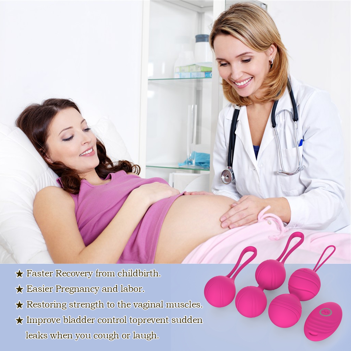 Aiersha Balance Balls Rose - The 2-in-1 Secret to Pelvic Floor Strength