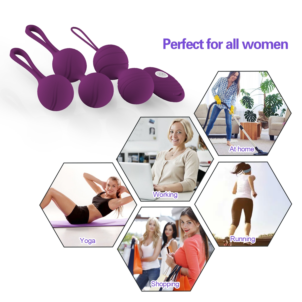 Aiersha Love Balls - The Ultimate 2-in-1 Kegel Training Set