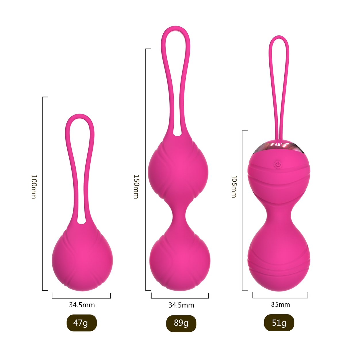 Aiersha Balance Balls Rose - The 2-in-1 Secret to Pelvic Floor Strength