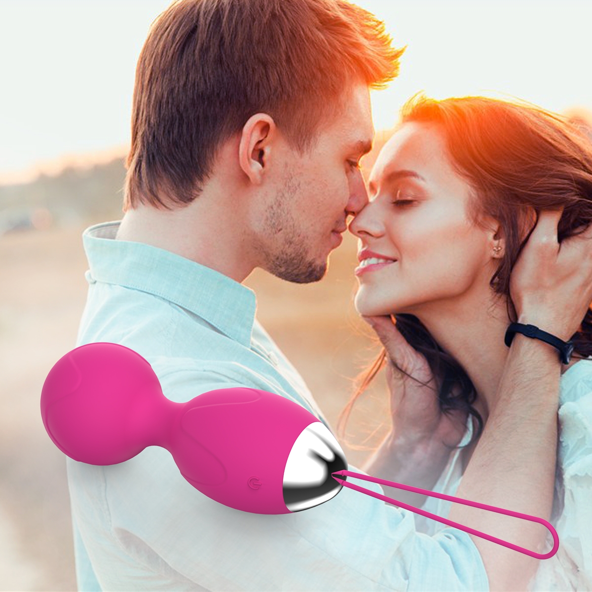 Aiersha Core Balls Rose Red - Imported Motor for Climax & Core Strength