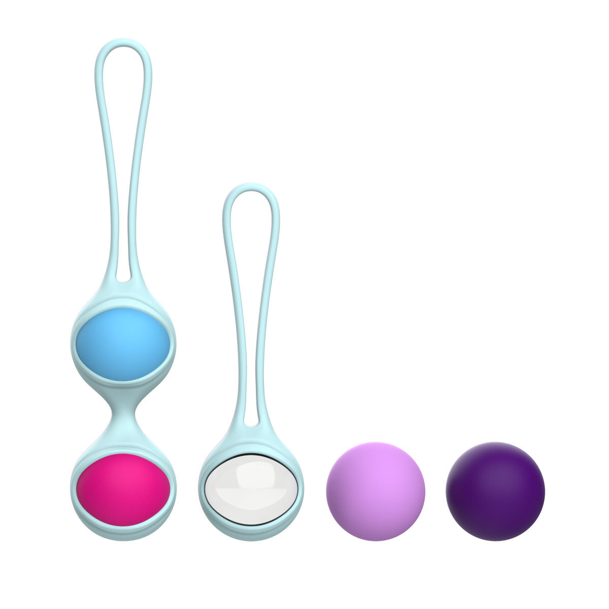 Aiersha Lori-Blue Kegel Ball Set