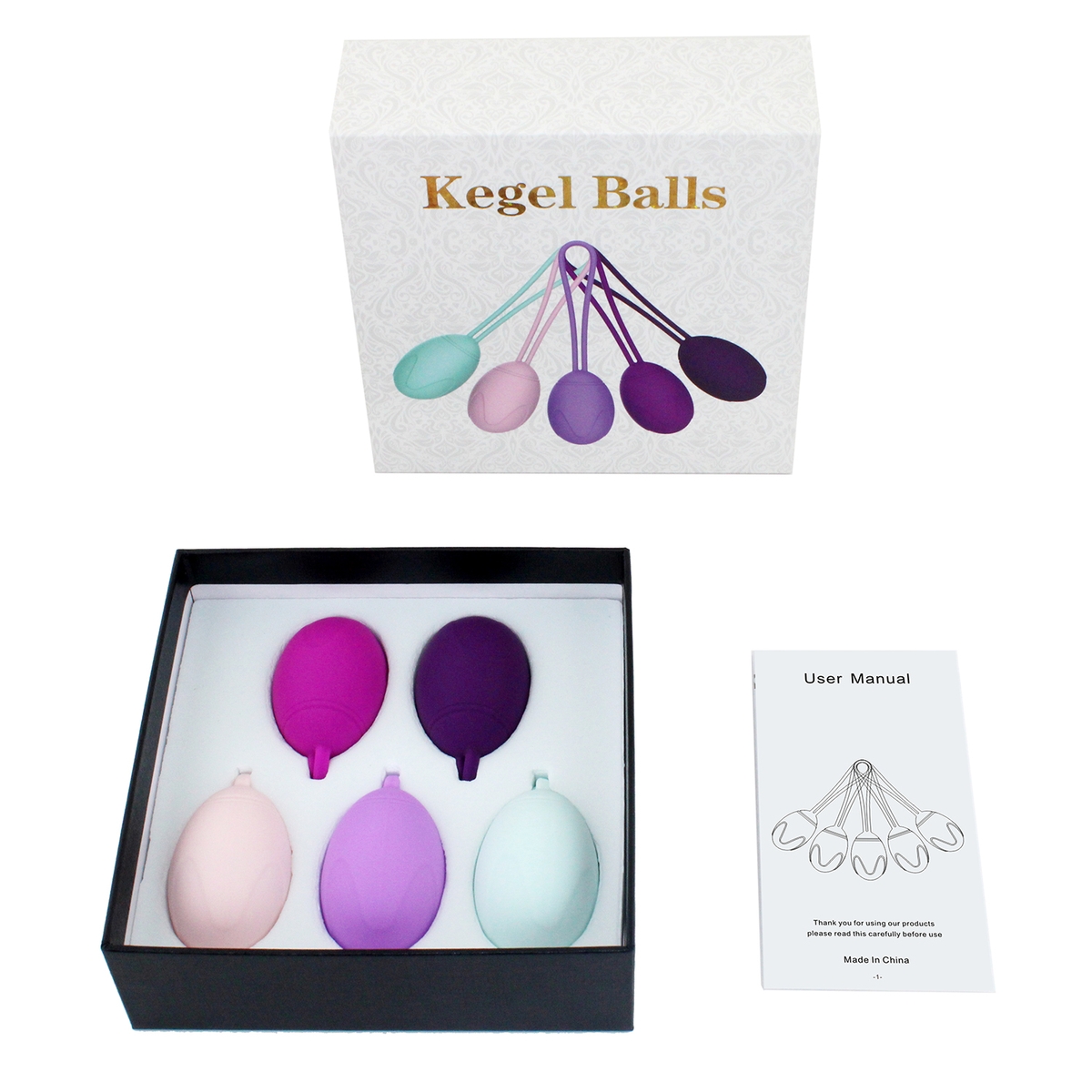 Aiersha Kegel Set - Ergonomic Design for Women's Health Care