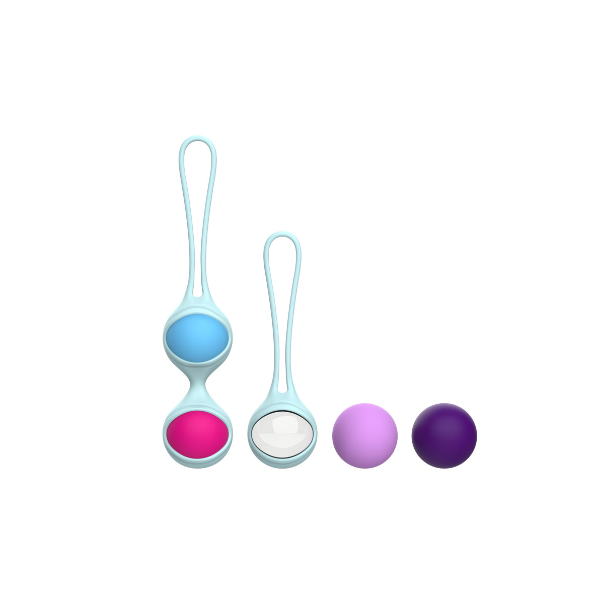 Aiersha Lori-Blue Kegel Ball Set