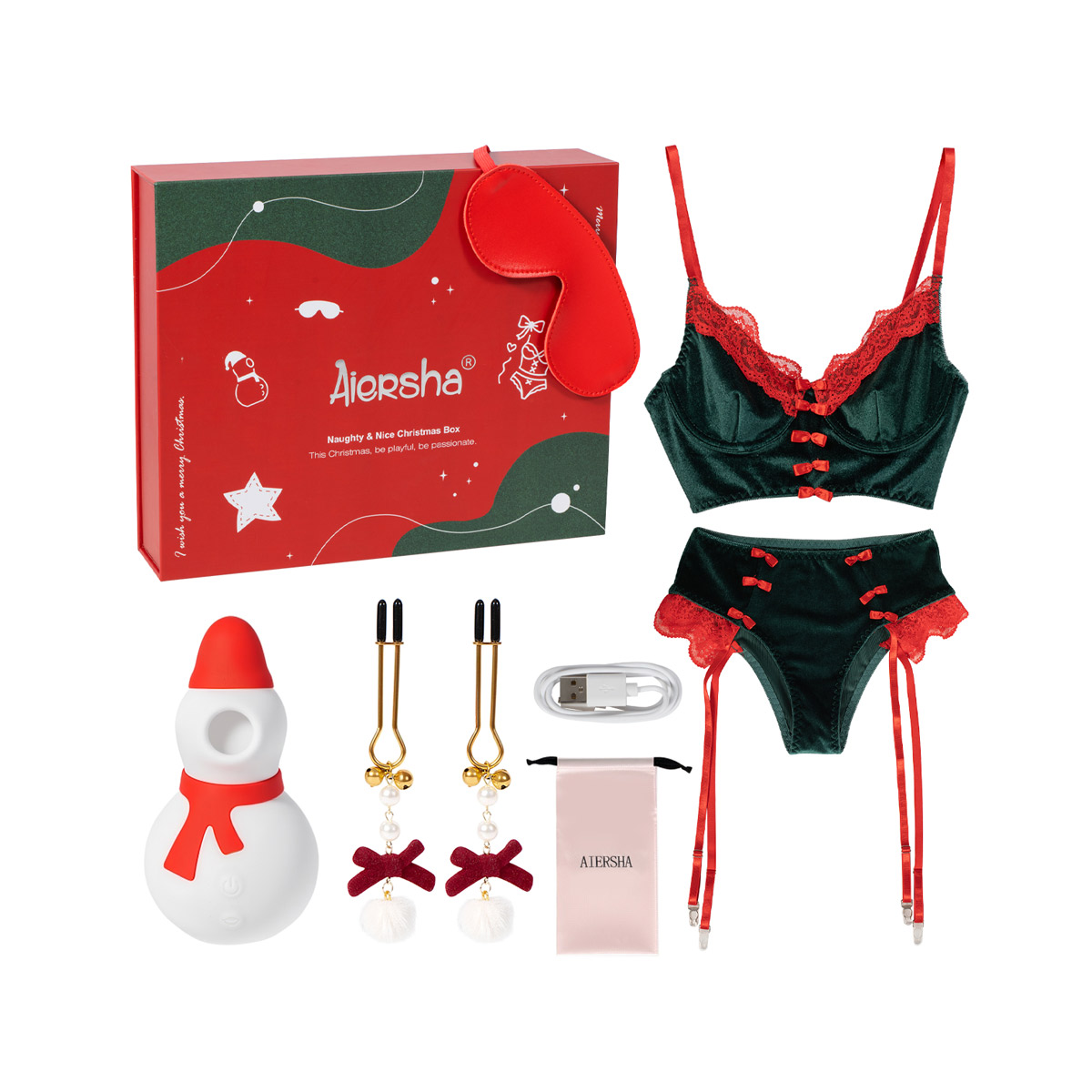 Aiersha Playful Christmas Boxes - Naughty & Nice Edition