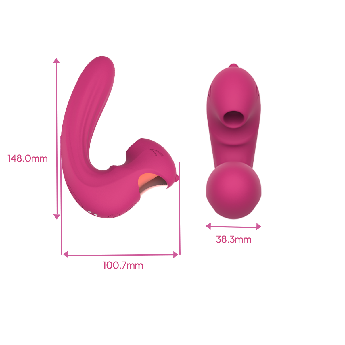 Aiersha Her Pulse Duo Vibrator - Dual-Action Suction & Vibration for Climax