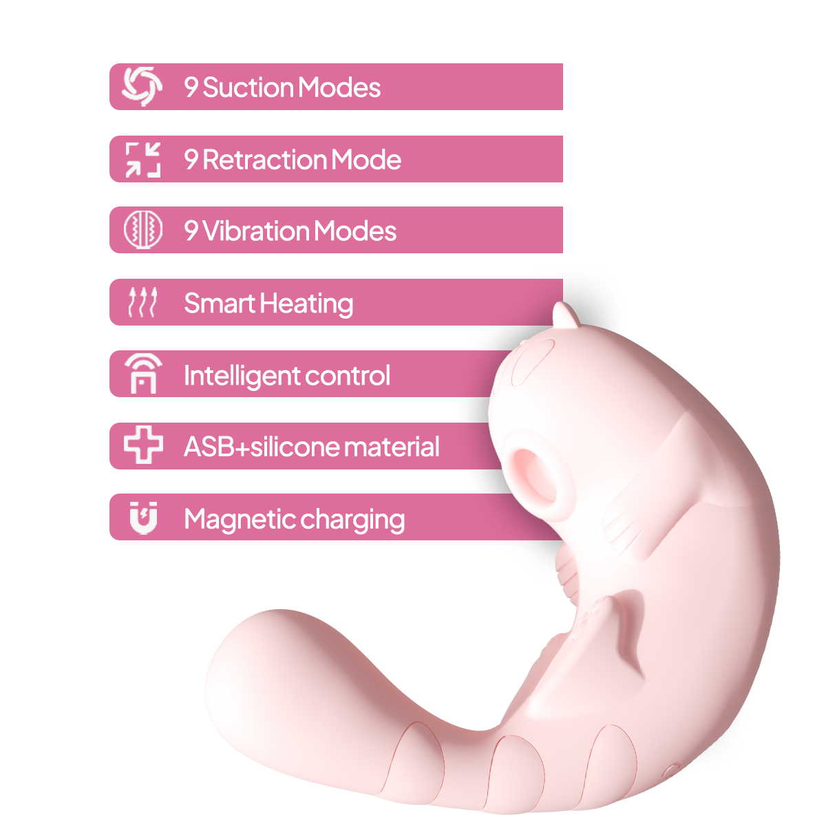 PurrJoy – The Yoga Cat Vibrator - Smart Sucking Vibrator with App Control