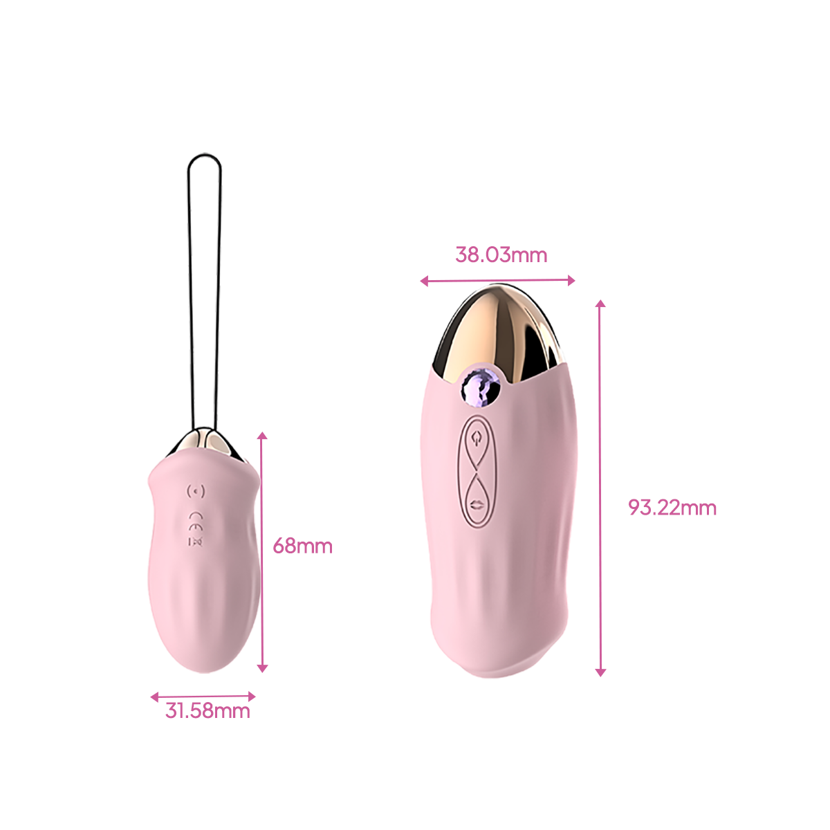 Aiersha Duo Secret Vibrator - Remote Control Clitoral & Insertable Pleasure