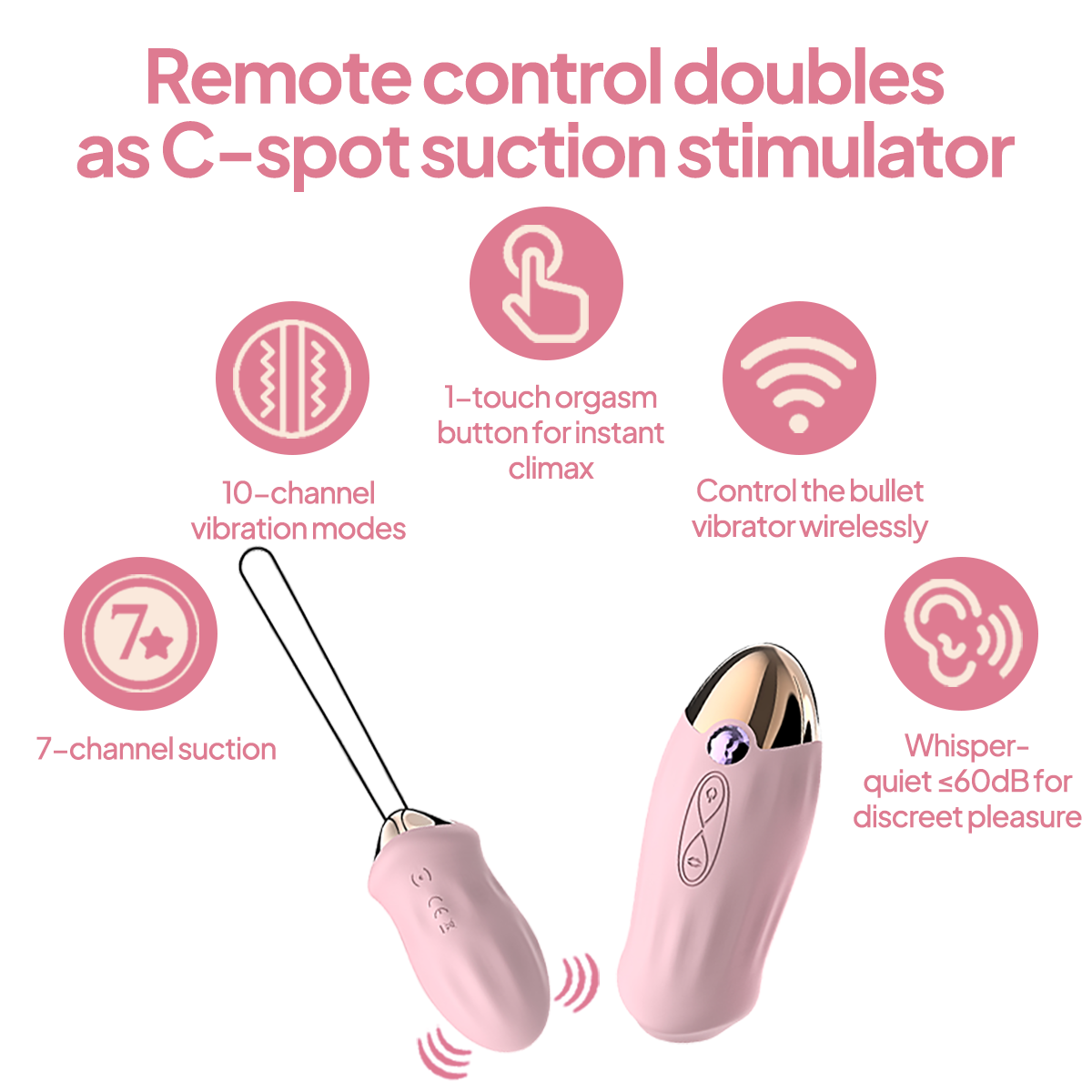 Aiersha Duo Secret Vibrator - Remote Control Clitoral & Insertable Pleasure