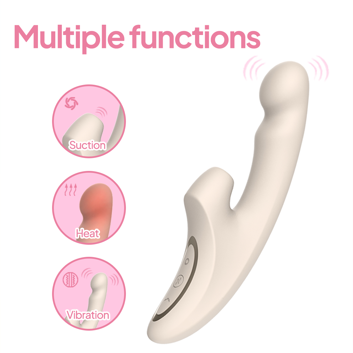 Aiersha Velora Trio Vibrator Smart G-Spot Suction, Vibration, and Heating Device