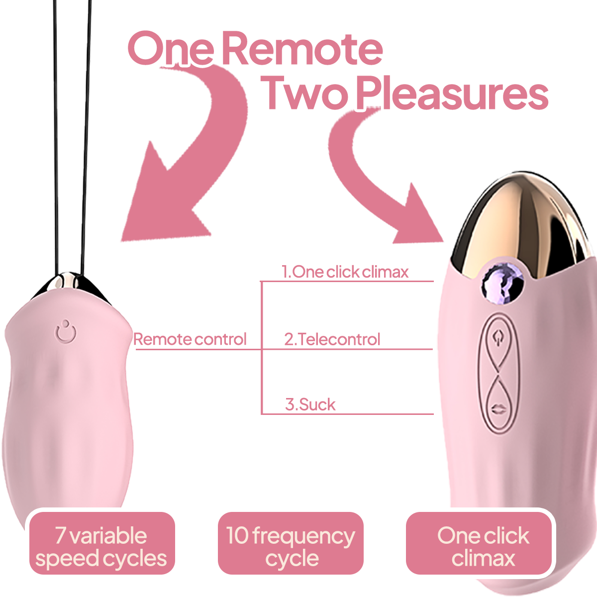 Aiersha Duo Secret Vibrator - Remote Control Clitoral & Insertable Pleasure