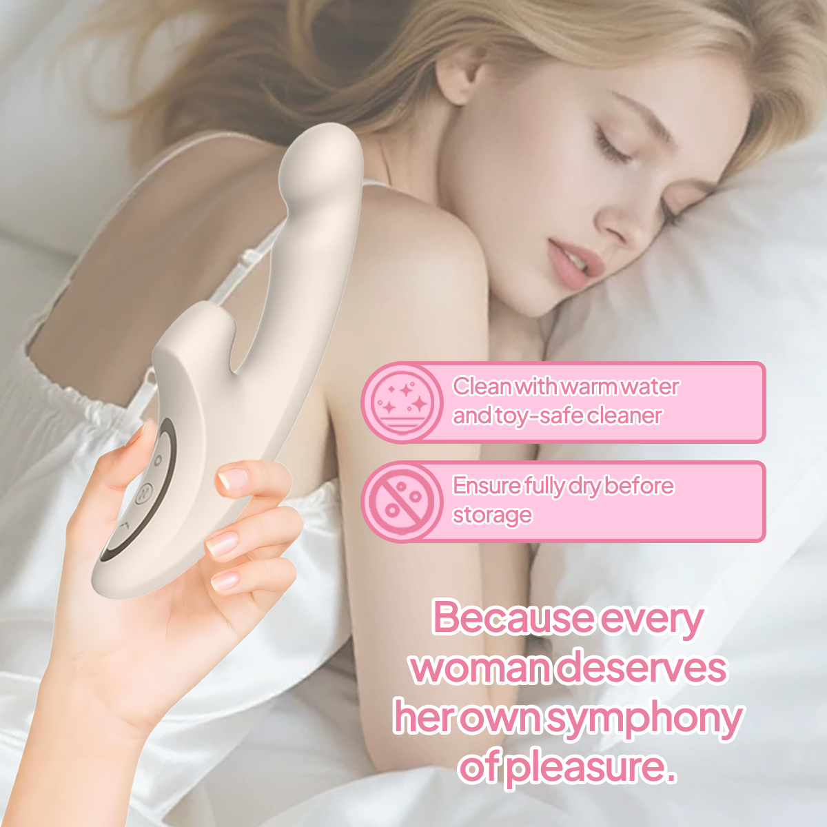 Aiersha Velora Trio Vibrator Smart G-Spot Suction, Vibration, and Heating Device