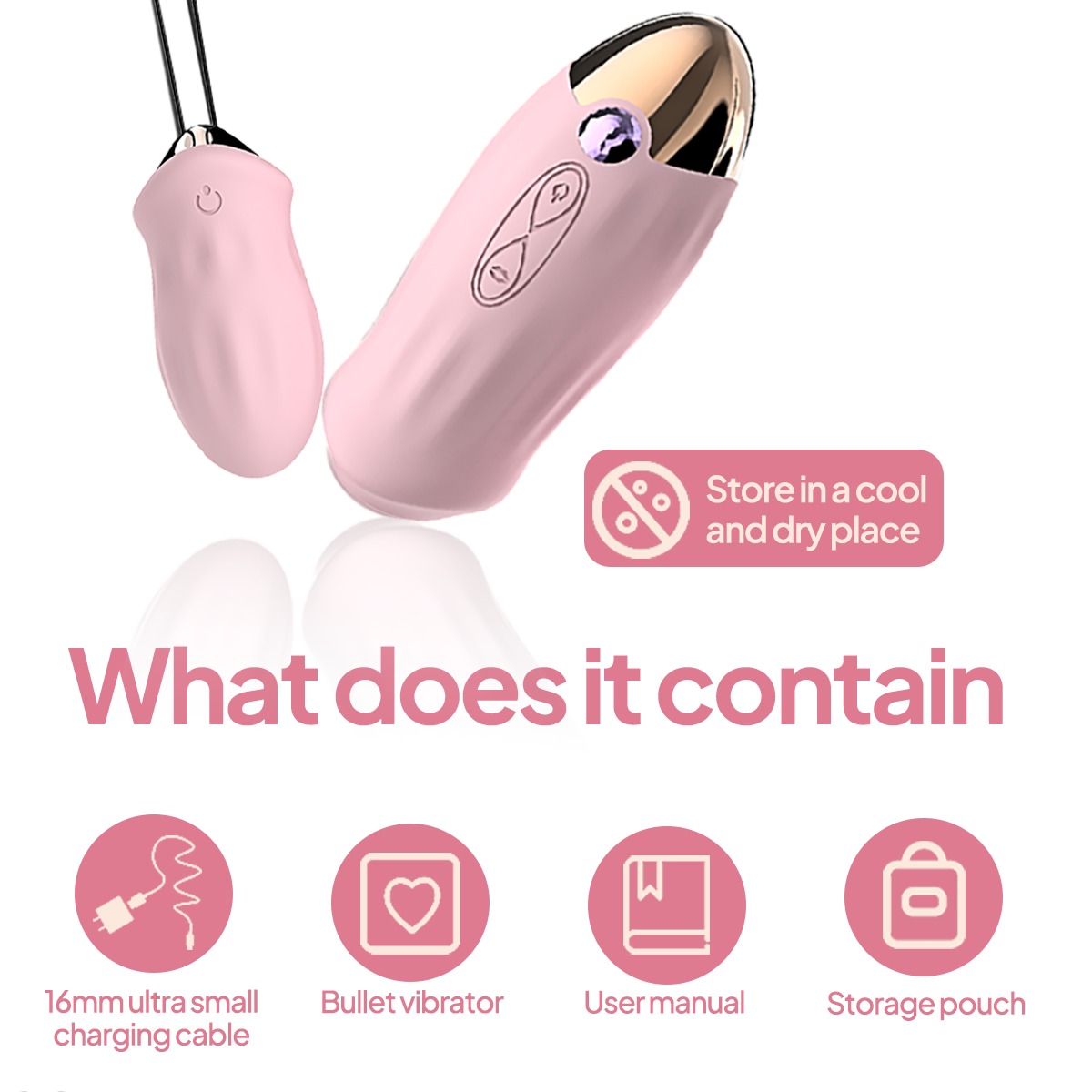 Aiersha Duo Secret Vibrator - Remote Control Clitoral & Insertable Pleasure