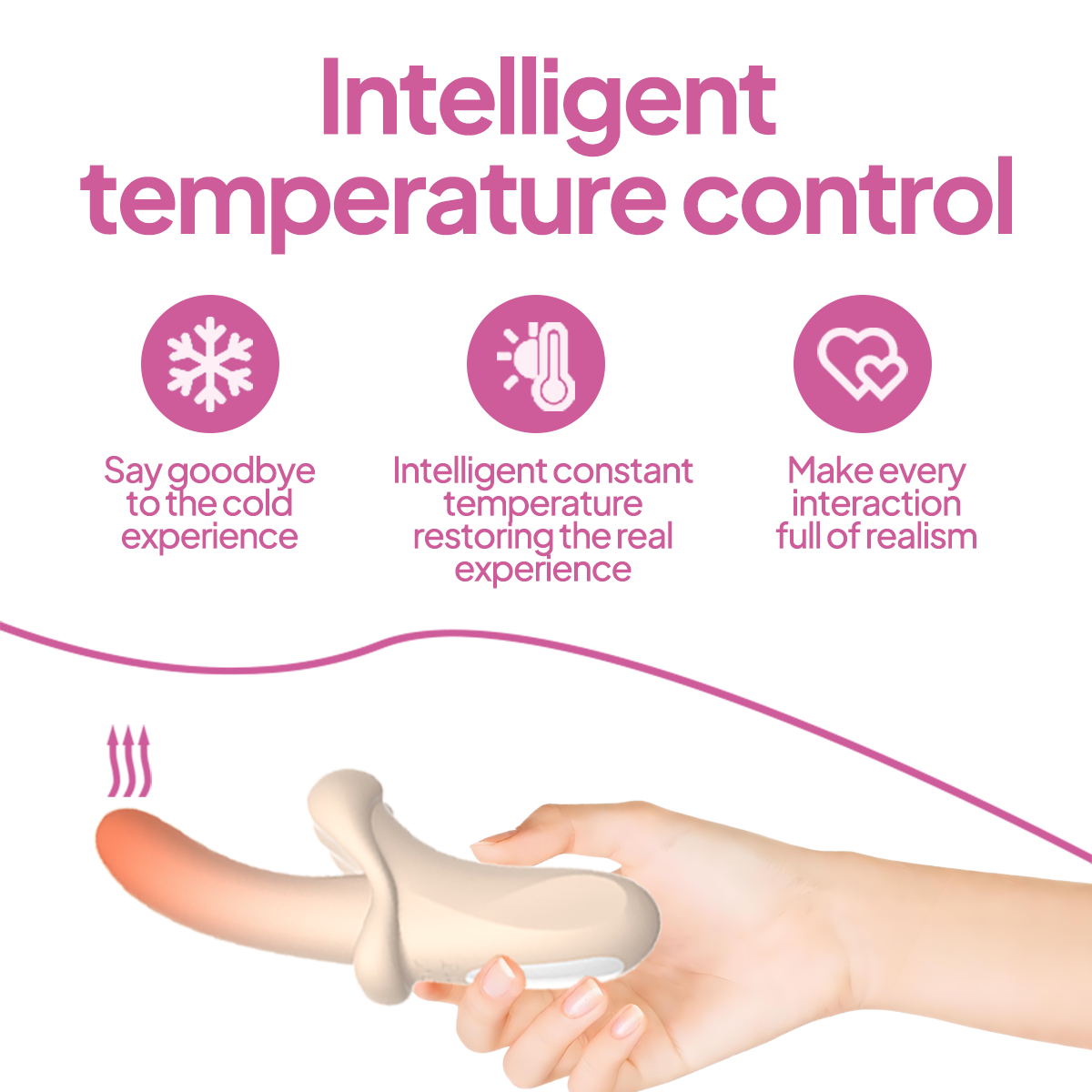 Aiersha Serava Heat Vibrator white - Dual-Action Vibration & Heating for Deep Sensation