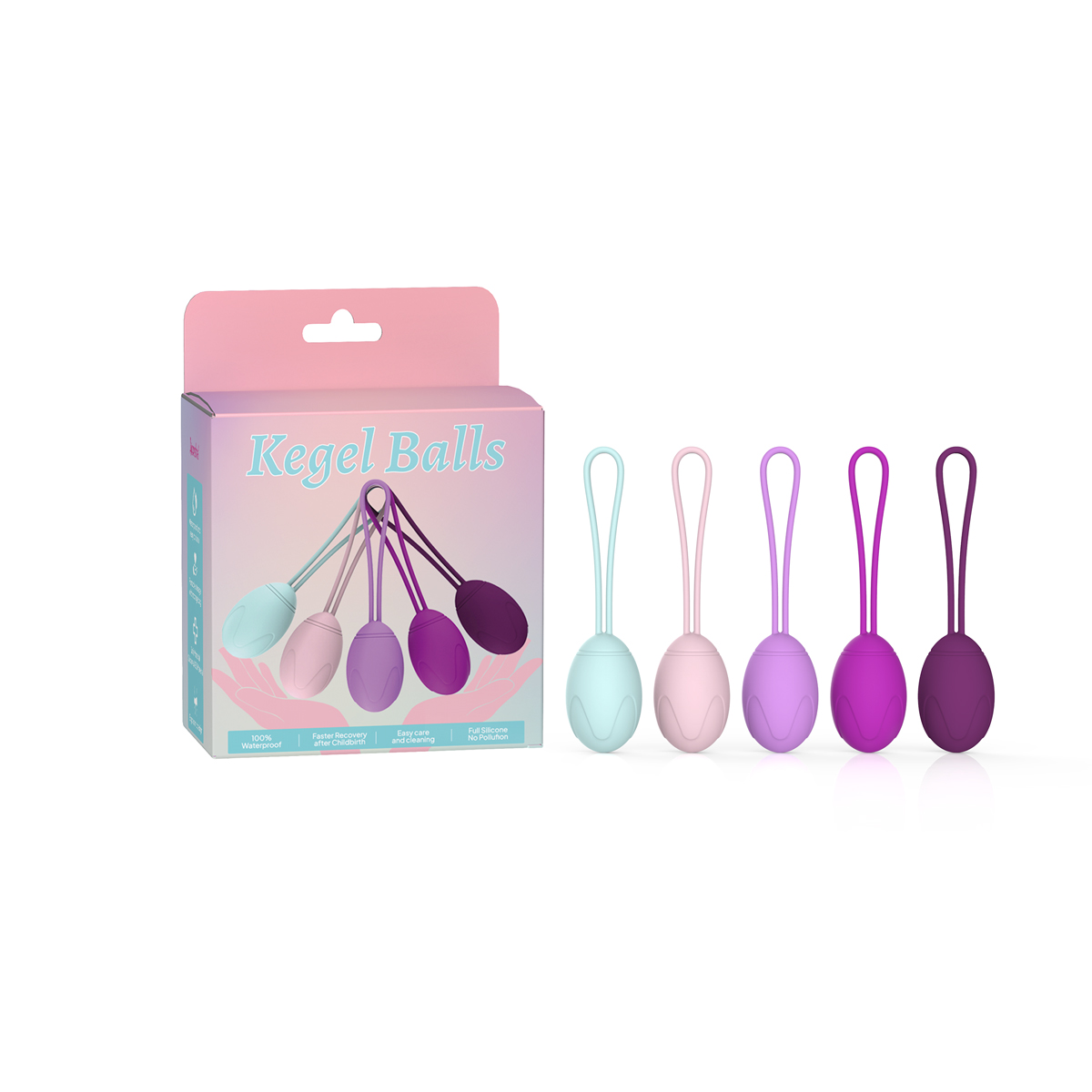 Aiersha Kegel Set - Ergonomic Design for Women's Health Care