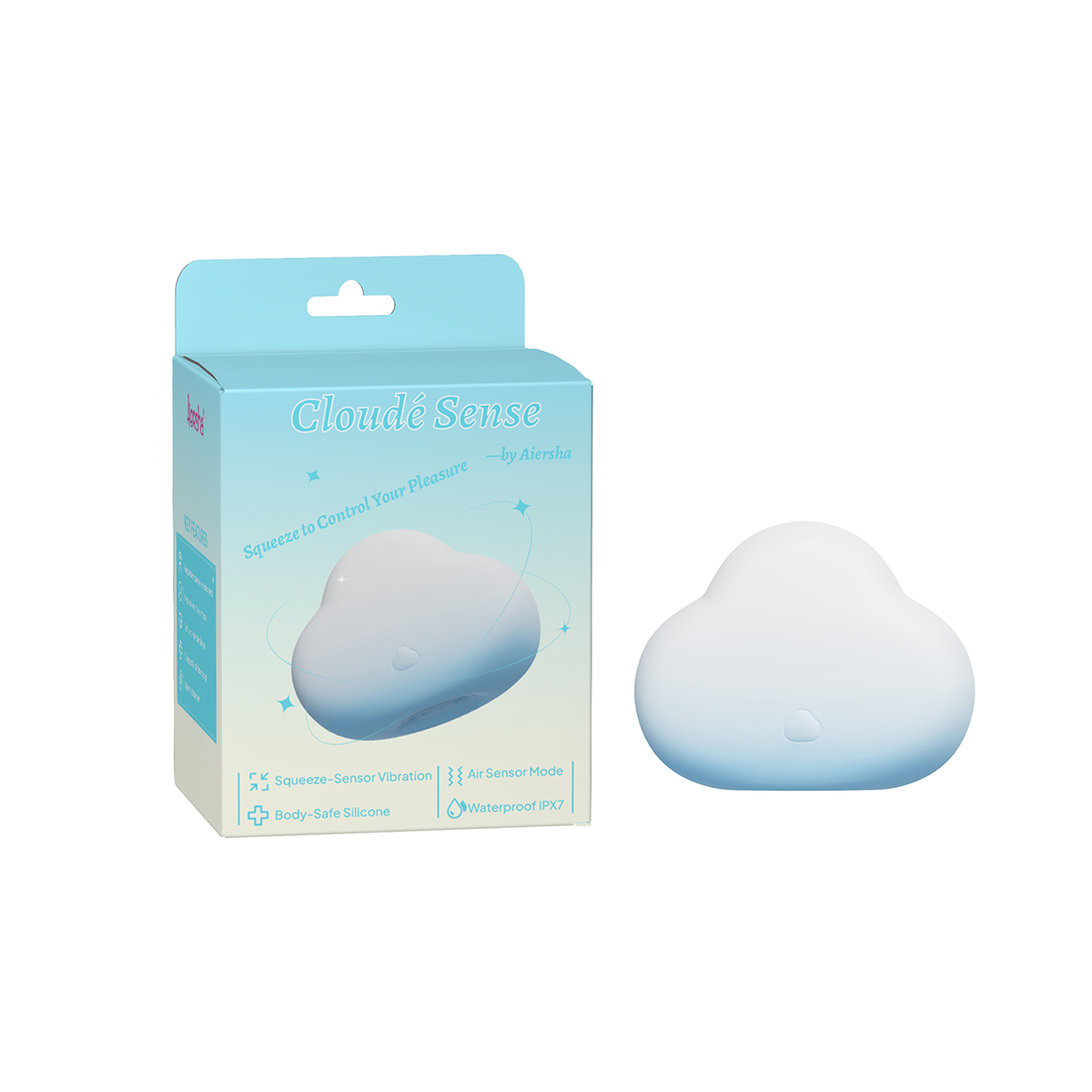 Aiersha Cloudé Sense: Responsive Squeeze-Sensor & Air Pulse Massager