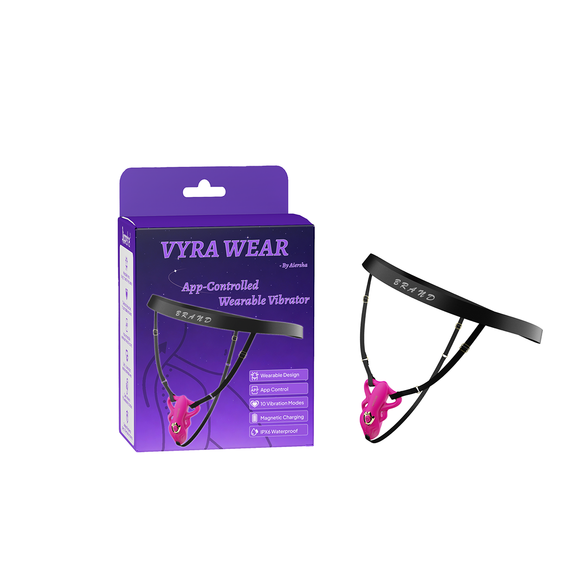 Aiersha Vyra Wear: App-Controlled & Discreet Wearable Vibrator