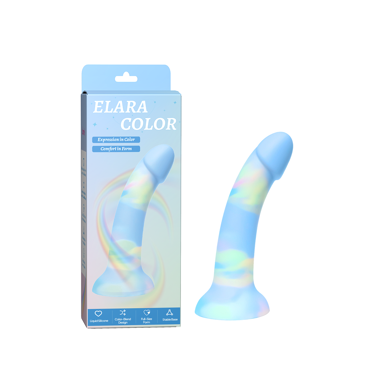 Aiersha ELARA COLOR: Premium Liquid Silicone G-Spot Dildo