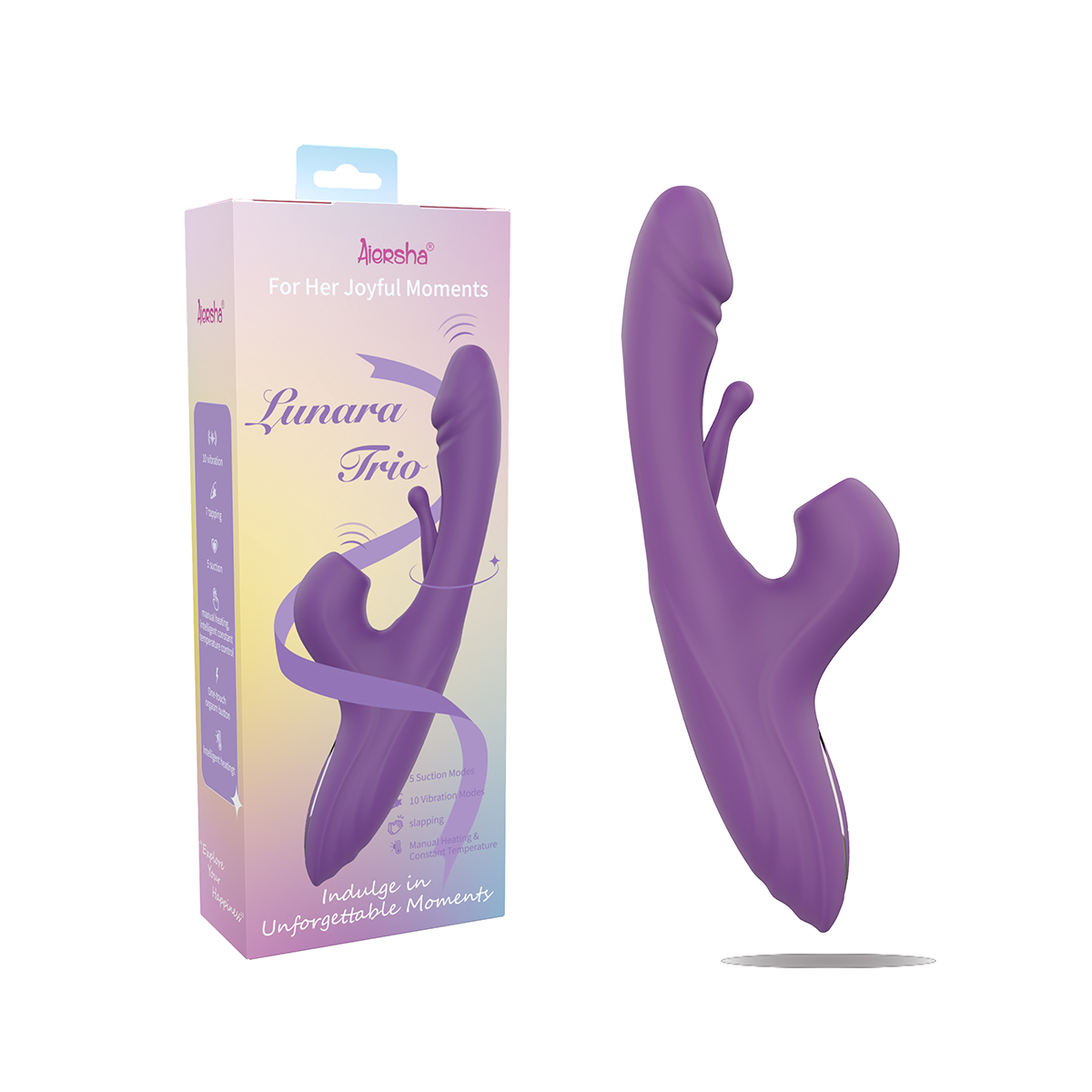 Aiersha Lunara Trio Vibrator - Indulge in Unforgettable Moments