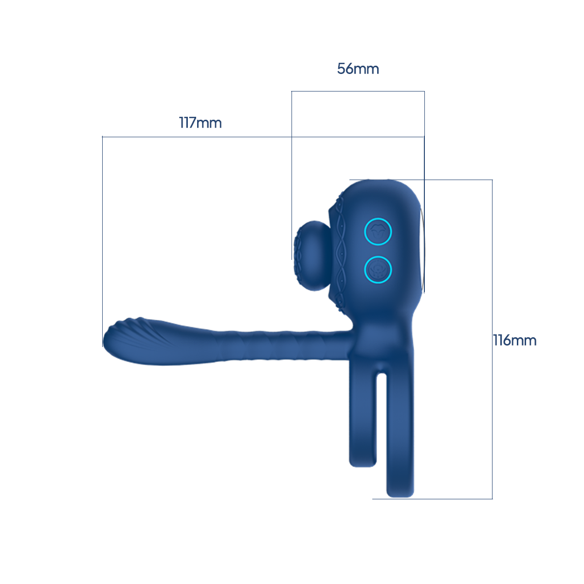 Aiersha Muse ’X’ Orbit: Twisting Prostate Massager & Cock Ring