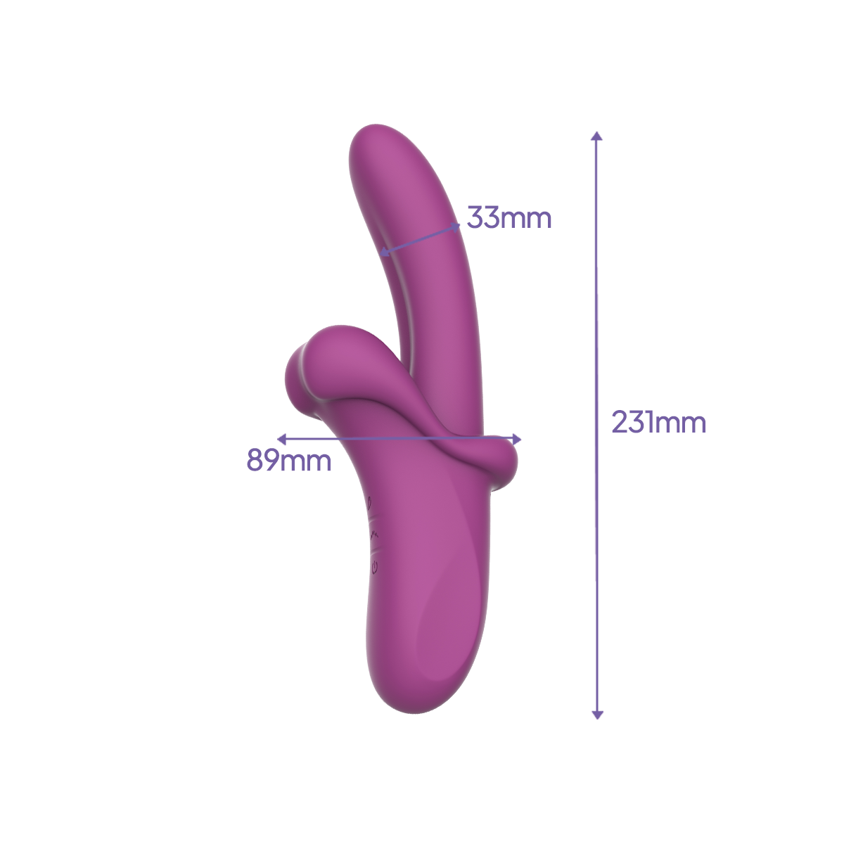 Aiersha Serava Heat Vibrator Rose Purple - Dual-Action Vibration & Heating for Deep Sensation
