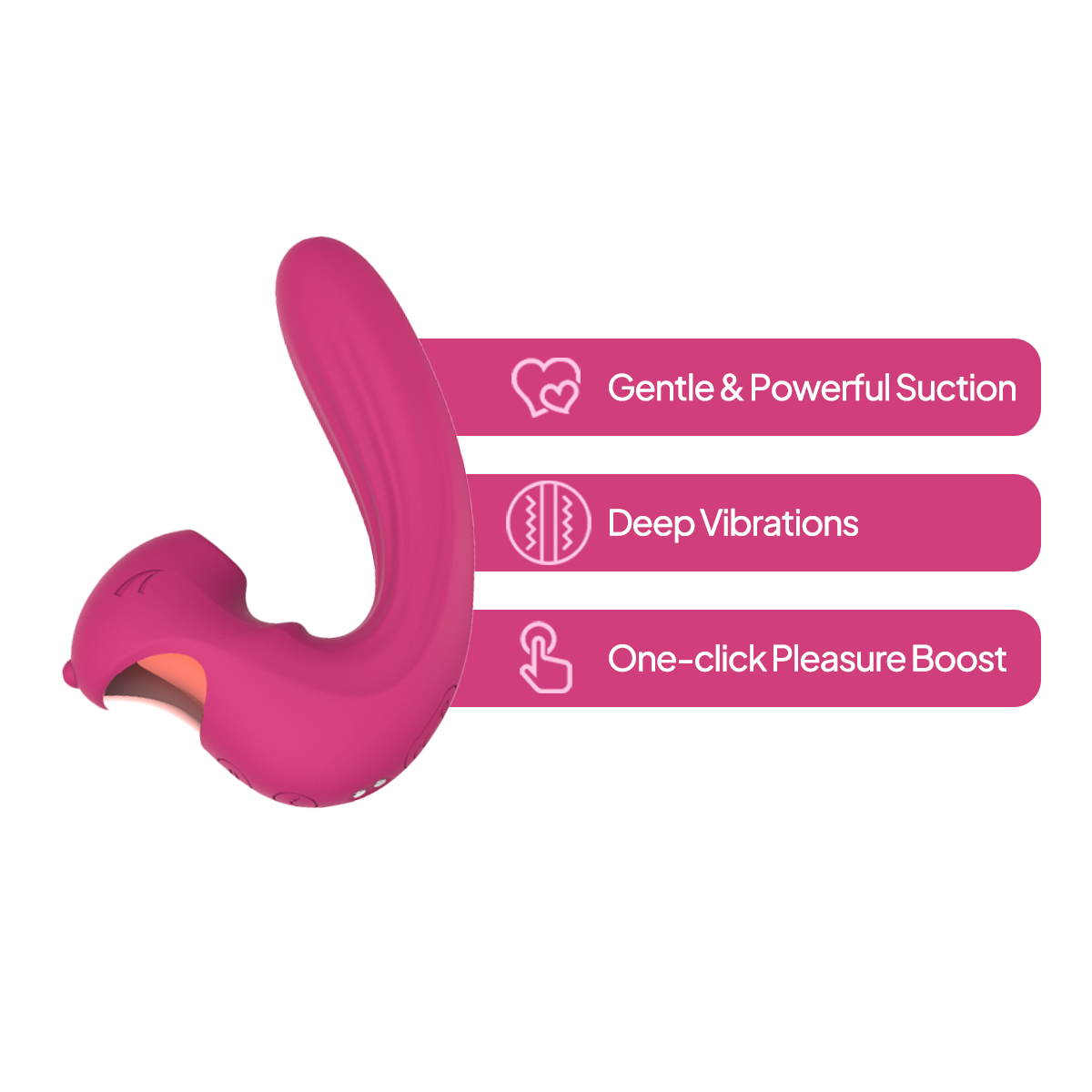 Aiersha Her Pulse Duo Vibrator – Dual-Action Suction for Joyful Moments