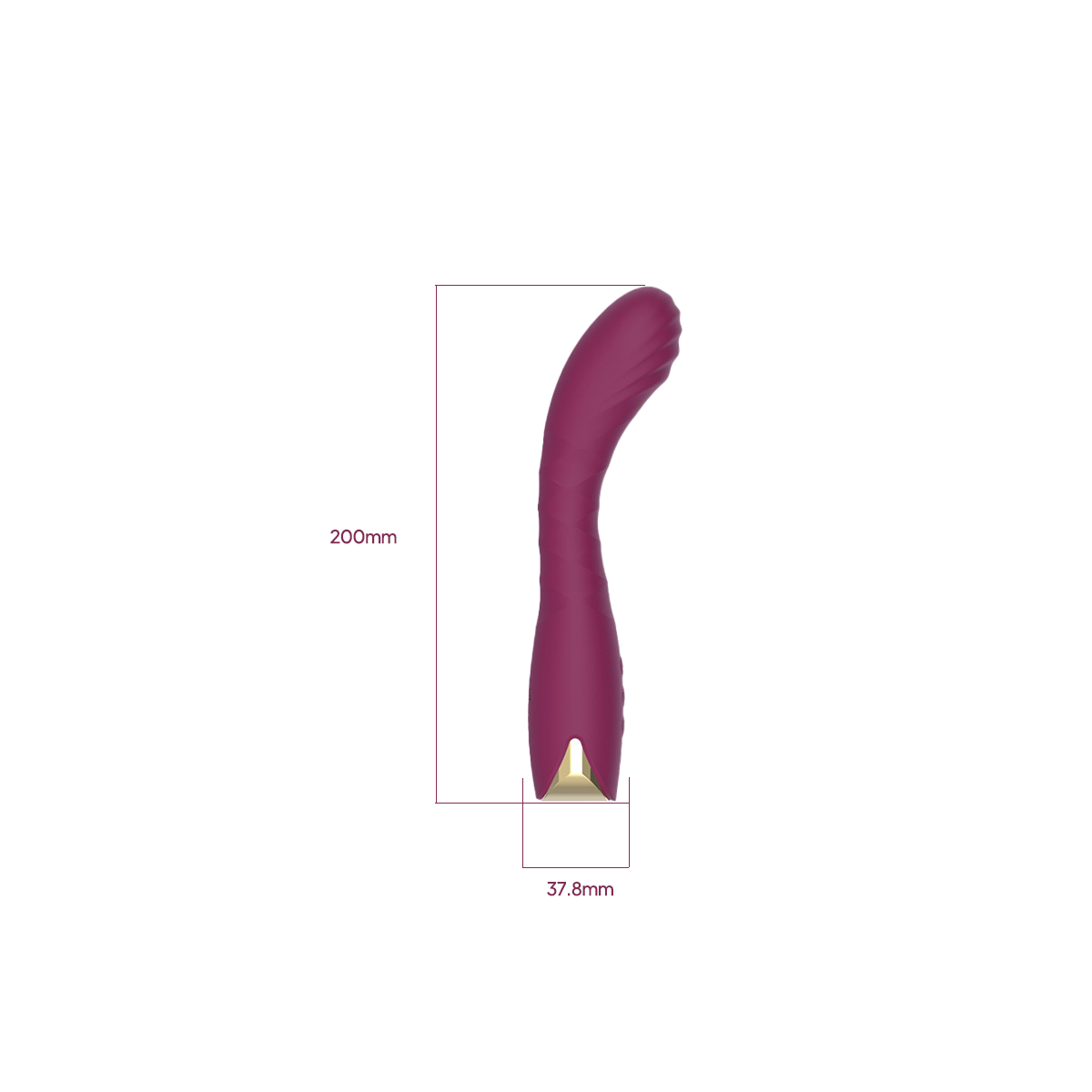 Aiersha MUSE ONE Burgundy: Super-Strong Wand Vibrator & Precision G-Spot Massager