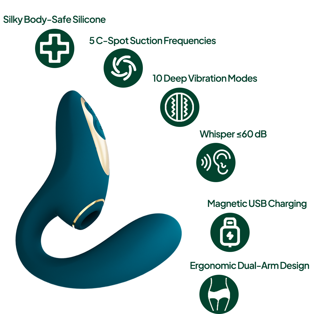 Aiersha Enchanted Moss Massager: Dual Pleasure & Deep Magic