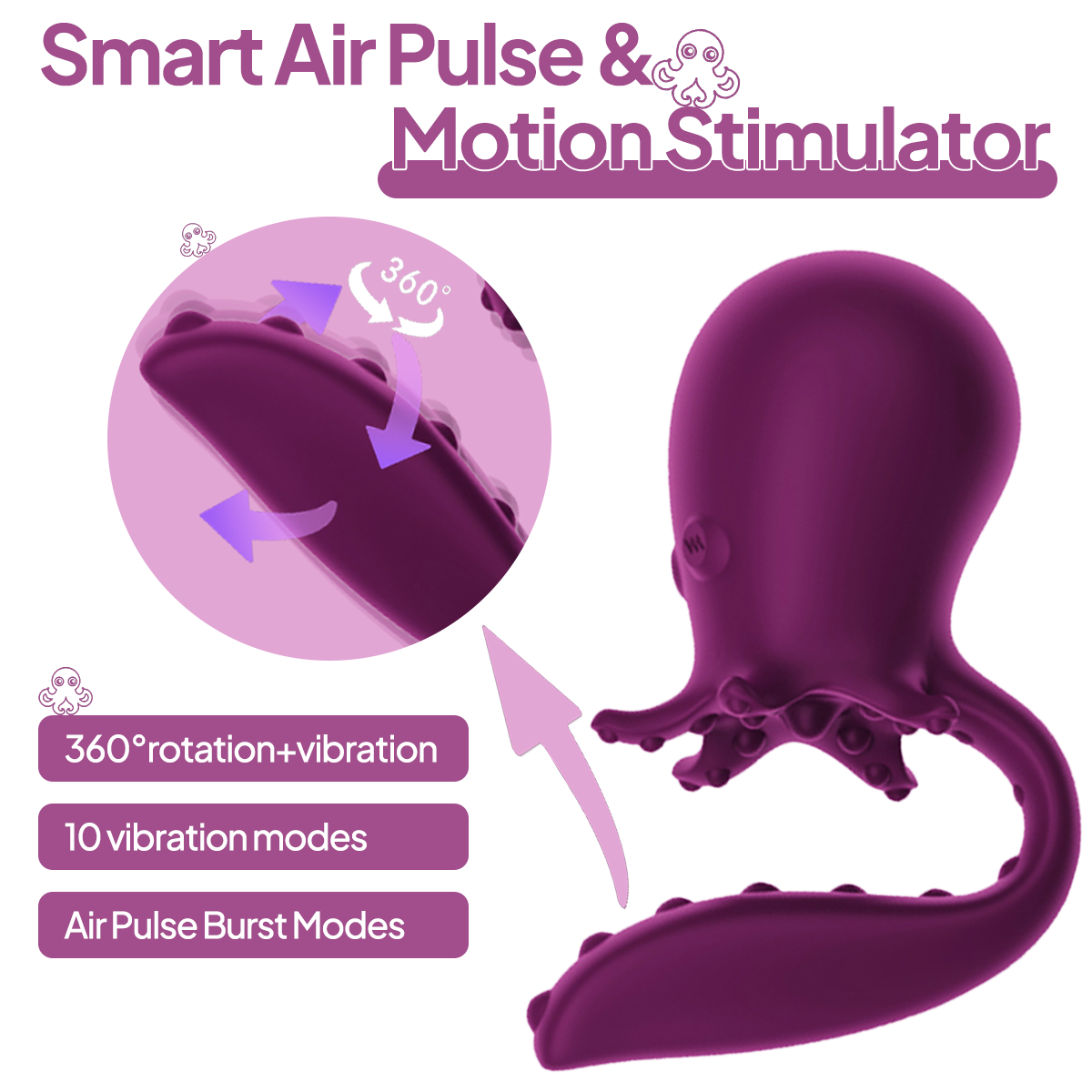 Aiersha AERIS FLEX: Smart Air Pulse & Motion Stimulator