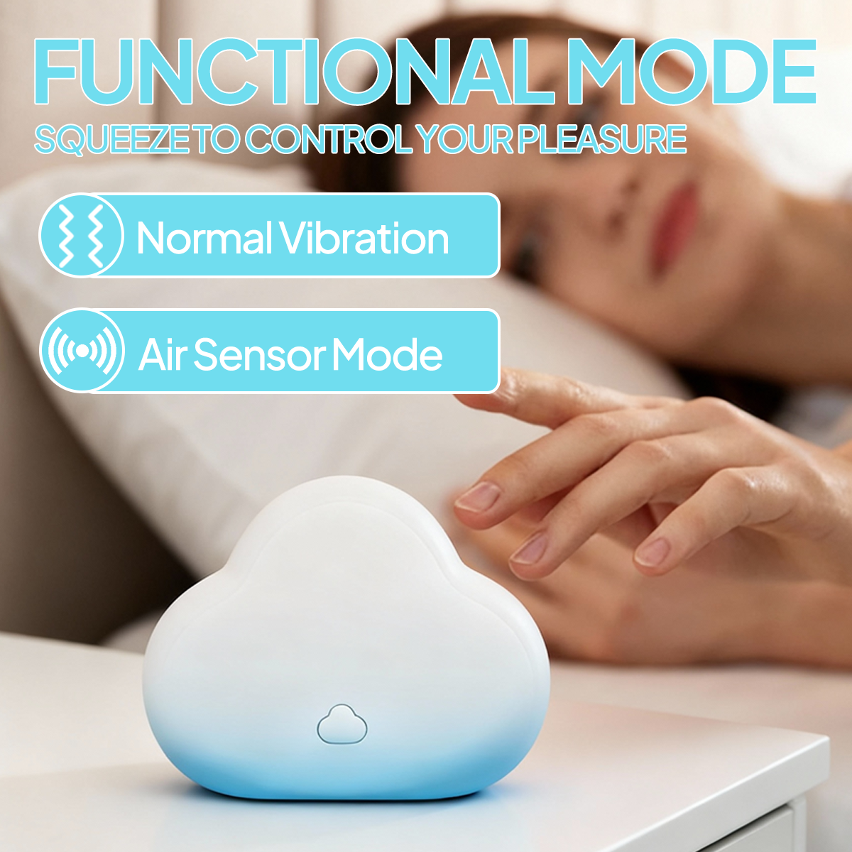 Aiersha Cloudé Sense: Responsive Squeeze-Sensor & Air Pulse Massager